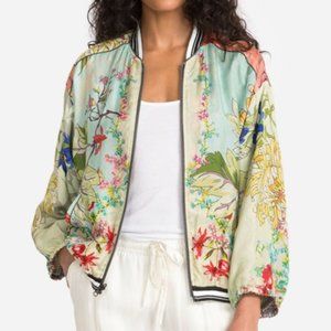 JOHNNY WAS Reversible Mizumi Bomber NWOT L